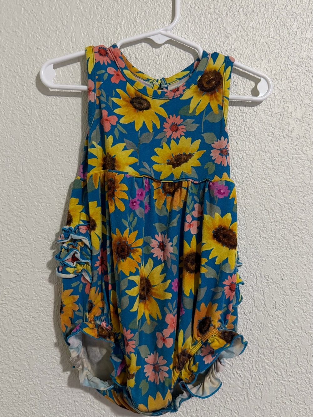 Little Sleepies Sunflower Bubble Romper 12-18M